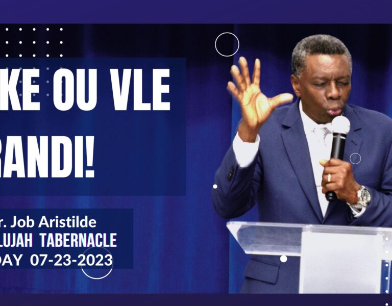 DIMANCH 23 JIYE 2023 – ESKE OU VLE GRANDI!